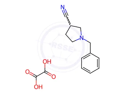 Chemical structure of 1-Benzyl-pyrrolidine-3-carbonitrile oxalate