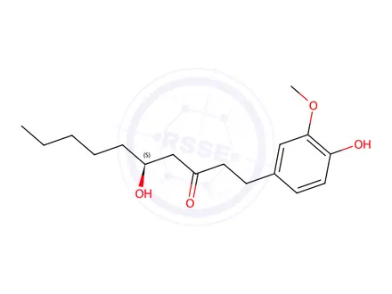 Chemical structure of gingerol