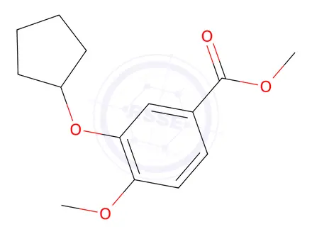 Chemical structure of METHYL 3-(CYCLOPENTYLOXY)-4-METHOXYBENZOATE