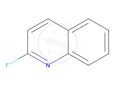 Chemical structure of 2-Fluoroquinoline