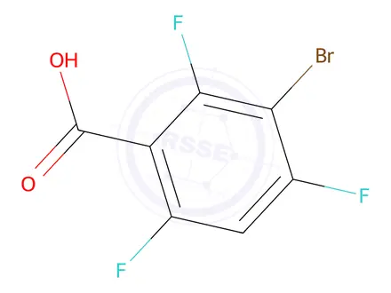 Chemical structure of 3-Bromo-2,4,6-trifluorobenzoic acid