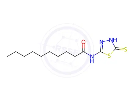 Chemical structure of N-(5-Thioxo-4,5-dihydro-1,3,4-thiadiazol-2-yl)decanamide