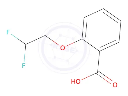 Chemical structure of 2-(2,2-Difluoroethoxy)benzoic acid
