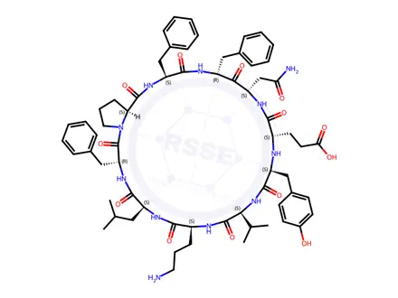 Chemical structure of Tyrothricin