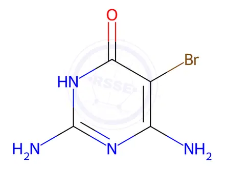 Chemical structure of 5-Bromo-2,4-diamino-6-hydroxypyrimidine