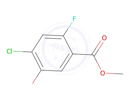Chemical structure of 4-Chloro-2-fluoro-5-hydroxy-benzoic acid methyl ester