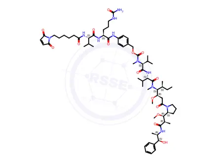 Chemical structure of VcMMAE