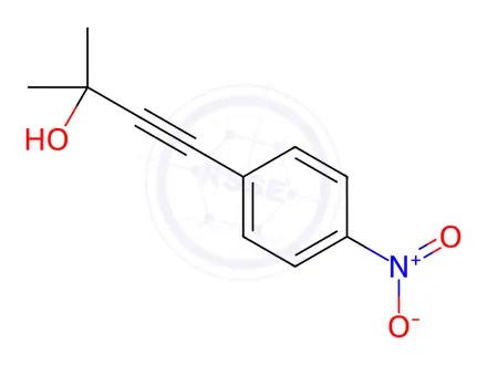 Chemical structure of 2-Methyl-4-(3-nitrophenyl)-3-butyn-2-ol