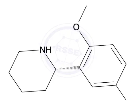 Chemical structure of (S)-2-(5-Chloro-2-methoxyphenyl)piperidine