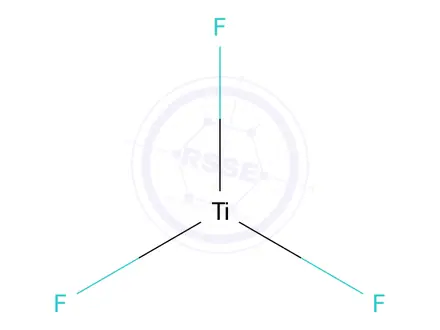 Chemical structure of TITANIUM(III) FLUORIDE