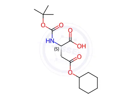Chemical structure of Boc-L-Asp(OcHx)-OH