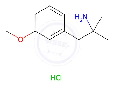 Chemical structure of 1-(3-Methoxyphenyl)-2-methylpropan-2-amine hydrochloride