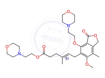 Chemical structure of Mycophenolate Di-Mofetil