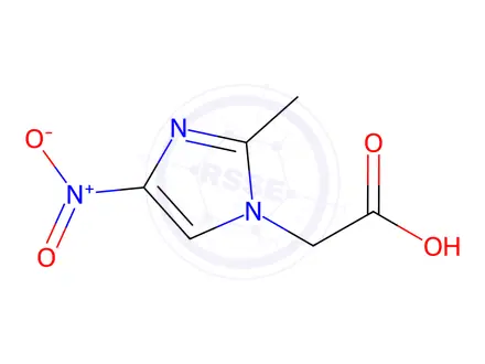 Chemical structure of (2-Methyl-4-nitro-1H-imidazol-1-yl)acetic acid