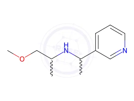 Chemical structure of 1-Methoxy-N-(1-(pyridin-3-yl)ethyl)propan-2-amine