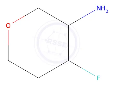 Chemical structure of 4-fluorotetrahydropyran-3-amine
