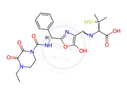 Chemical structure of Piperacillin EP Impurity K