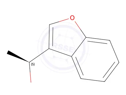 Chemical structure of (1S)-1-(1-benzofuran-3-yl)ethan-1-ol