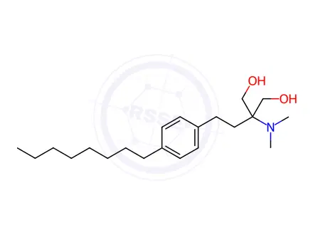 Chemical structure of Fingolimod N,N-Dimethyl Impurity