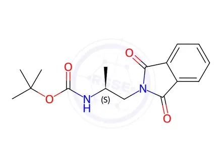 Chemical structure of tert-Butyl (S)-(1-(1,3-dioxoisoindolin-2-yl)propan-2-yl)carbamate
