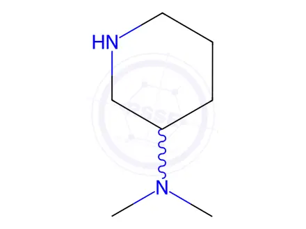 Chemical structure of 3-(Dimethylamino)piperidine Dihydrochloride