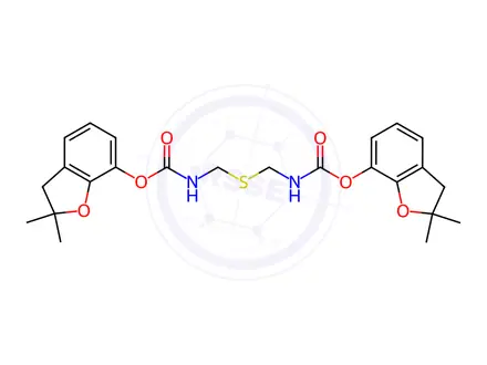 Chemical structure of Biscarbofuran Sulfide
