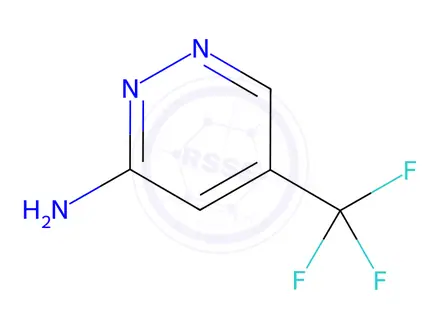 Chemical structure of 5-(Trifluoromethyl)-3-Pyridazinamine