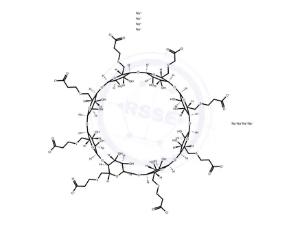 Chemical structure of Mono Acetyl Sugammadex Sodium
