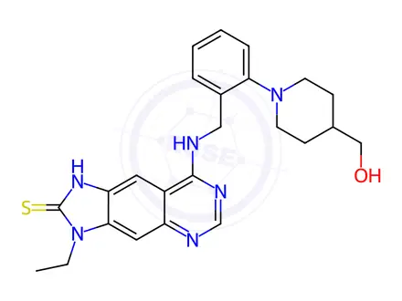 Chemical structure of Thioquinapiperifil