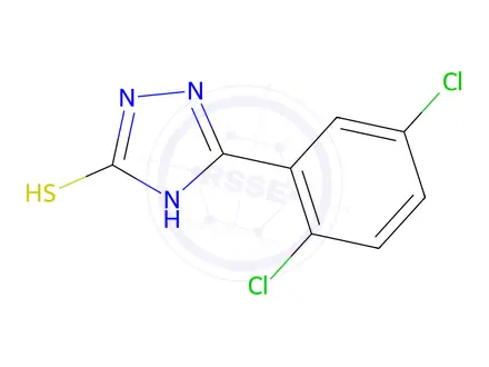 Chemical structure of 5-(2,5-Dichlorophenyl)-4H-1,2,4-triazole-3-thiol