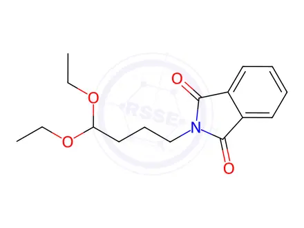 Chemical structure of 2-(4,4-Diethoxybutyl)-1H-isoindole-1,3 (2H)-dione