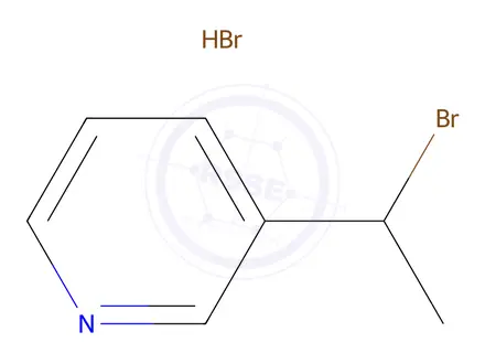 Chemical structure of 3-(1-Bromoethyl)pyridine hydrobromide