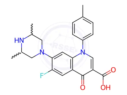 Chemical structure of Temafloxacin Impurity 190