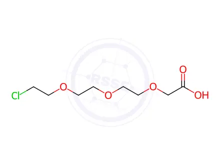 Chemical structure of 2-[2-[2-(2-Chloroethoxy)ethoxy]ethoxy]acetic Acid