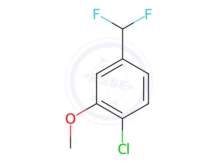 Chemical structure of 2-Chloro-5-(difluoromethyl)anisole