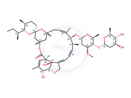 Chemical structure of 3”-O-Demethyl Ivermectin