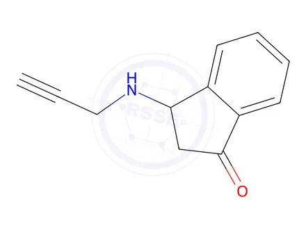 Chemical structure of 3-(prop-2-yn-1-ylamino)-2,3-dihydro-1H-inden-1-one