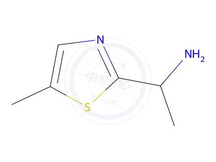 Chemical structure of 1-(5-Methyl-1,3-thiazol-2-yl)ethan-1-amine