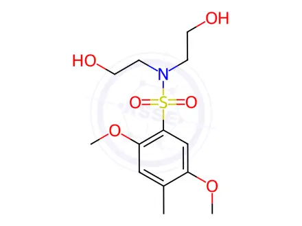 Chemical structure of N,N-Bis(2-hydroxyethyl)-2,5-dimethoxy-4-methylbenzenesulfonamide