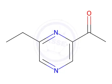Chemical structure of Ethanone, 1-(6-ethylpyrazinyl)-