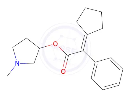 Chemical structure of Glycopyrronium Bromide Impurity 23