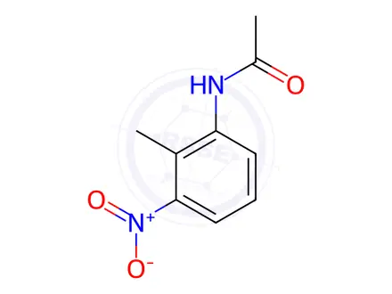 Chemical structure of 2'-Methyl-3'-nitroacetanilide