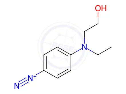 Chemical structure of 4-Diazo-N-ethyl-N-(2-hydroxyethyl)aniline Chloride Zinc Chloride