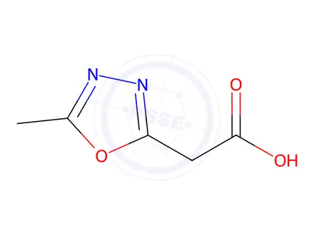 Chemical structure of 2-(5-Methyl-1,3,4-oxadiazol-2-yl)acetic acid