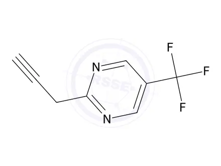 Chemical structure of 2-(Prop-2-yn-1-yl)-5-(trifluoromethyl)pyrimidine