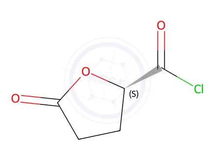 Chemical structure of (2S)-5-Oxooxolane-2-carbonyl chloride