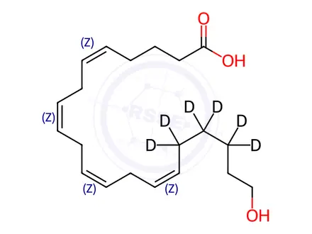 Chemical structure of 20-HETE-D6