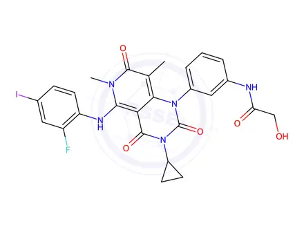 Chemical structure of Trametinib Impurity N2