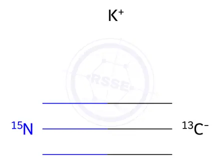 Chemical structure of Potassium cyanide-
