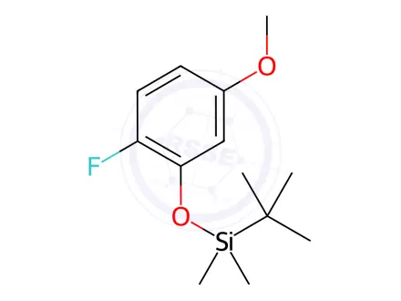 Chemical structure of tert-Butyl(2-fluoro-5-methoxyphenoxy)dimethylsilane